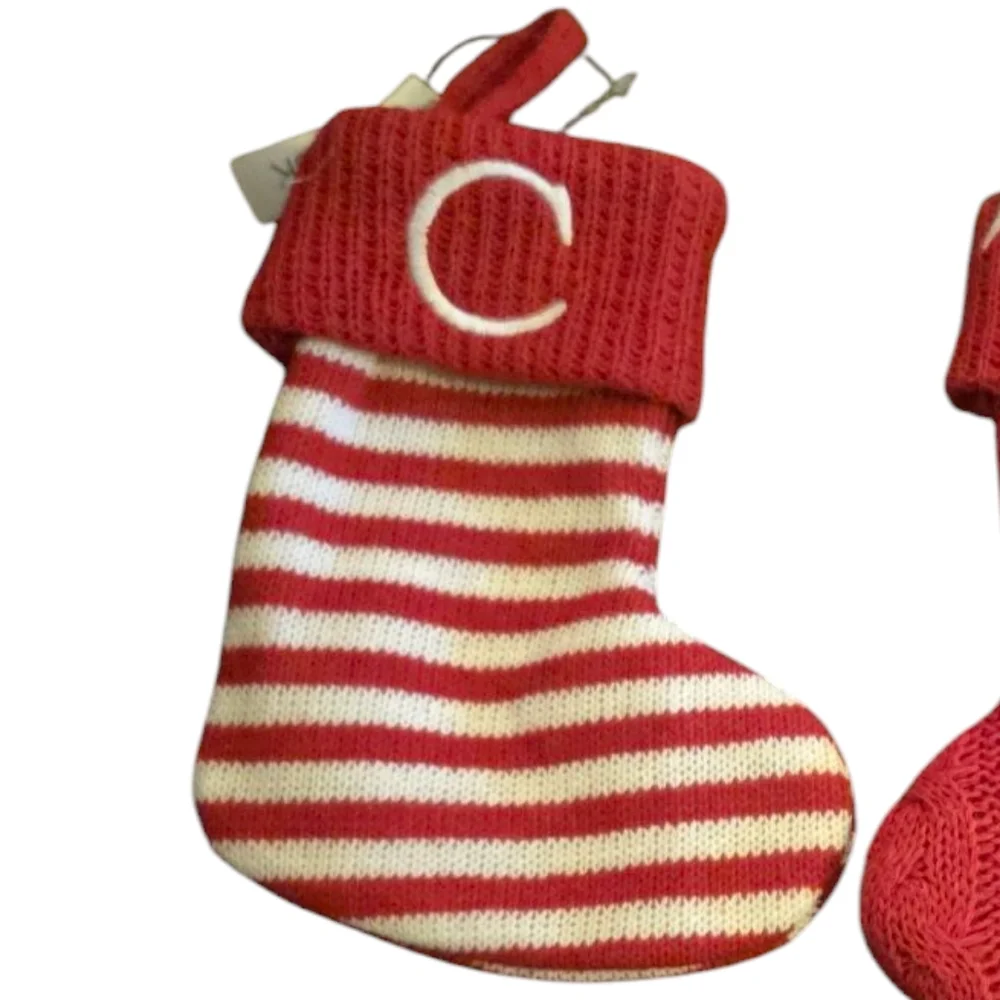 Nordstrom C T H‎ Initial Knit Mini Stockings Set of 3 NWT